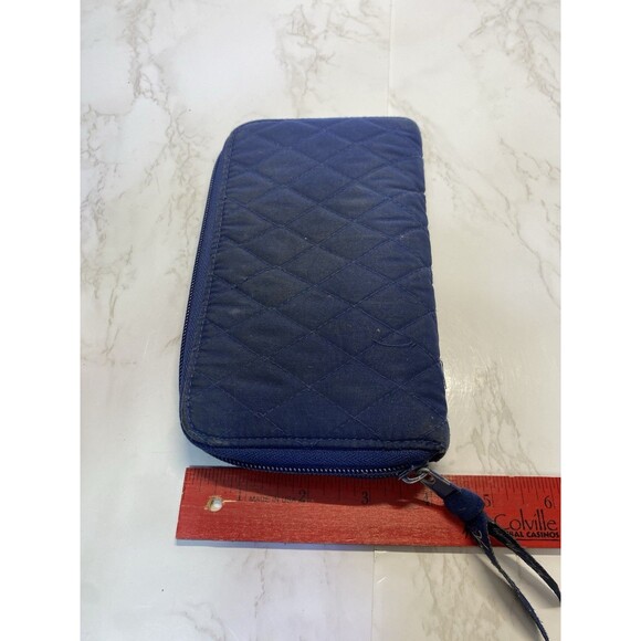 Vera Bradley Royal Blue Zip-Around Accordion Wallet - Picture 4 of 6